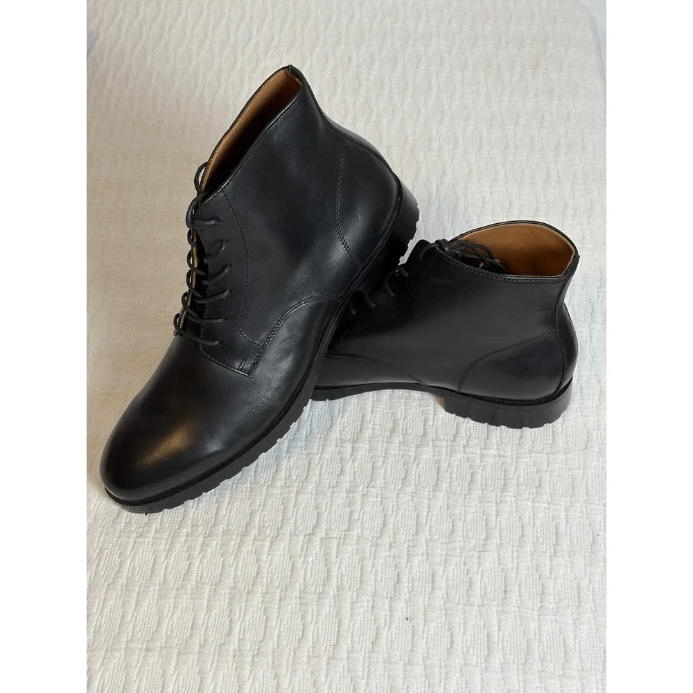 Dunross & Sons Black Chelsea Boots Size 13
